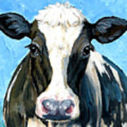 Holstein Cow 1 Head And Chest Art Print