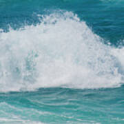 Hookipa Splash Waves Beach Break Shore Break Pacific Ocean Maui Art Print
