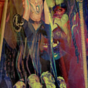 Horror Fantasy Art - The Green Scream Art Print