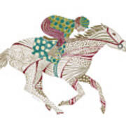 Horse Racer Art Print