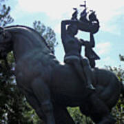 Horse Statue Art Print