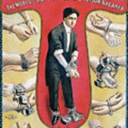 Houdini Advertising Poster 1906 Art Print