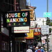 House Of Nanking Restaurant North Beach San Francisco California 7d7426 Art Print