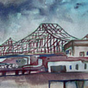 Huey P. Long Bridge, Jefferson Parish Art Print