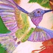 Hummingbird Happiness Art Print