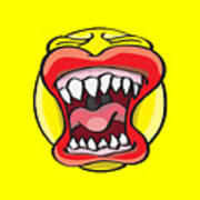 Hungry Pacman Art Print