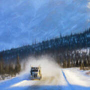 Ice Road Trucker Art Print