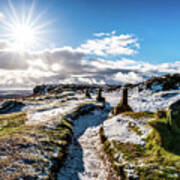 Icey Path In The Peaks Art Print