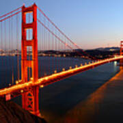 Iconic Golden Gate Bridge In San Francisco Art Print