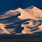 Illuminated Sand Dunes Art Print