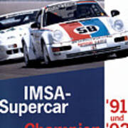 Imsa Championship Porsche Supercar Art Print