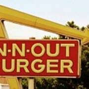 In-n-out Burger Sign Art Print