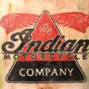 Indian Motorcycles Sign Art Print