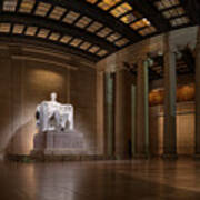 Inside The Lincoln Memorial - Custom Size Art Print