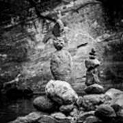 Cairn - Black And White 2 Art Print