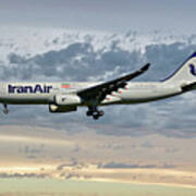 Iran Air Airbus A330-243 114 Art Print