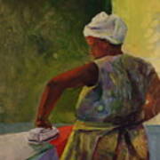 Ironing Lady Art Print