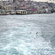 Istanbul To Kadikoy, Ferry Ride On The Golden Horn Art Print