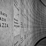 Italian War Dead Names Art Print