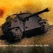 Jagdpanther German Ww2 Tank Art Print