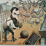 Jay Gould Cartoon, 1882 Art Print