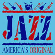 Jazz Americas Original Art Print