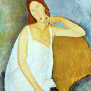 Jeanne Hebuterne Amedeo Modigliani 1919 Art Print