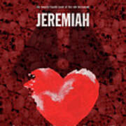 Jeremiah Books Of The Bible Series Old Testament Minimal Poster Art Number 24 Art Print