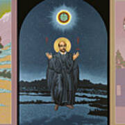 Jesuit Triptych-st Peter Faber-st Ignatius-st Francis Xavier Art Print