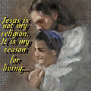 Jesus Is Not My Religion Art Print