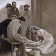 Jesus Washing The Feet Of His Disciples Art Print