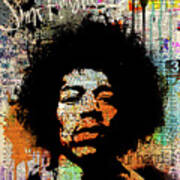 Jimi On Dictionary Page Art Print