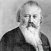 Johannes Brahms, German Composer Art Print