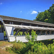 Johnson Covered Bridge Art Print