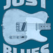 Just Blues Shirt Art Print