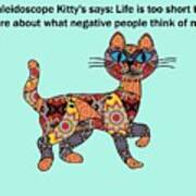 Kaieidoscope Kitty 1 Art Print