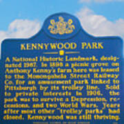 Kennywood Park Sign Art Print