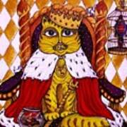 King Cat Art Print