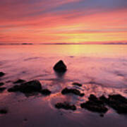 Kintyre Rocky Sunset Art Print