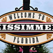 Kissimmee Florida Welcome Sign Art Print