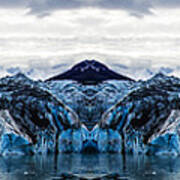 Knik Glacier Reflection Art Print