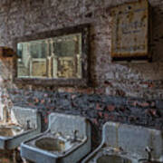 Ladies Restroom In Abandoned Mill Art Print