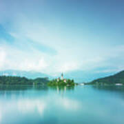 Lake Bled Art Print