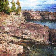 Lake Superior Peninsulas Art Print
