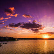 Lake Tarpon Sunset Art Print