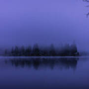 Lake Whatcom In The Fog Art Print