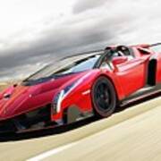 Lamborghini Veneno Roadster Art Print