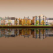 Lancaster Quayside Panoramic - Sepia Art Print