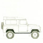 Land Rover Defender Art Print