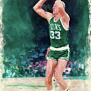 Larry Bird Paint Art Print